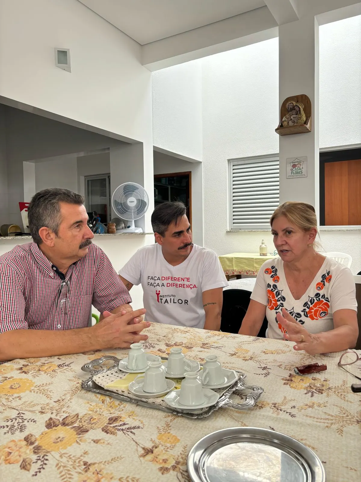 Conversa com a coordenação da casa